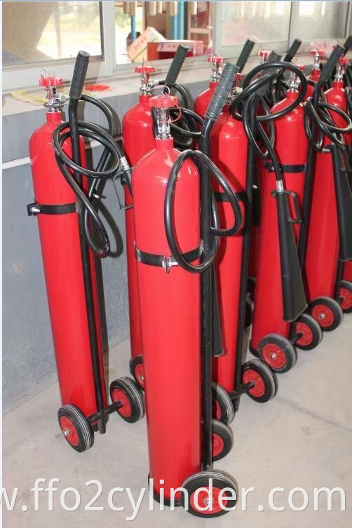 25Kg Wheeled carbon dioxide fire extinguisher